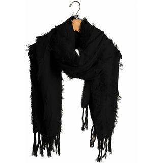 Oversized Frayed Scarf