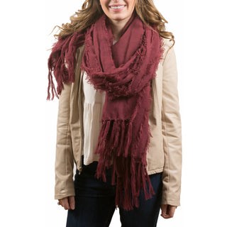 Oversized Frayed Scarf
