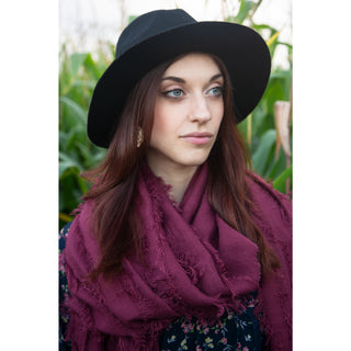 Oversized Frayed Scarf