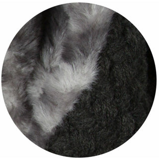 Weave Knit & Faux Fur Infinity Scarf