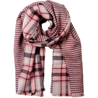 Twilight Blush 74.5" x 25.5" Plaid Scarf