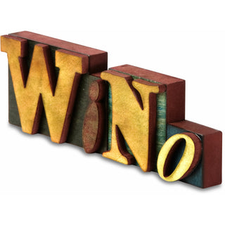 Wino MDF Block Letters 11.5" x 3.75" Wood Block Letters