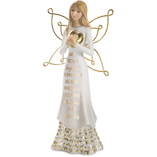 Not Forgotten 9" Angel Holding Heart