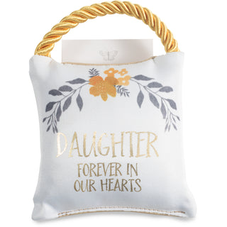 Daughter 4.5" Memorial Pocket Pillow