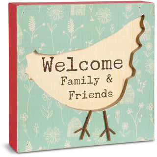 Welcome 4.5" x 4.5" Plaque