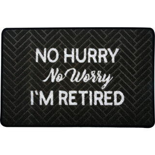 No Hurry 27.5" x 17.75"   Floor Mat