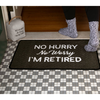 No Hurry 27.5" x 17.75" Floor Mat