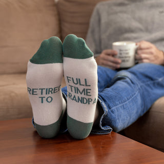 Full Time Grandpa S/M Cotton Blend Sock