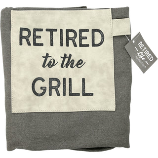 Retired to the Grill Canvas Grilling Apron