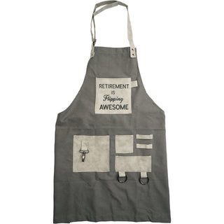 Flipping Awesome Canvas Grilling Apron