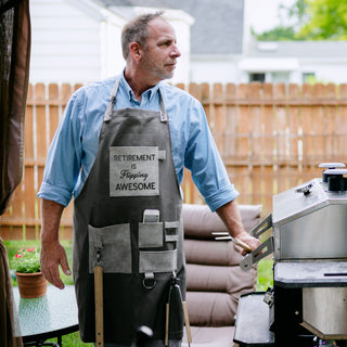 Flipping Awesome Canvas Grilling Apron