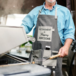 Flipping Awesome Canvas Grilling Apron
