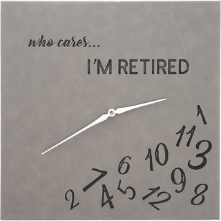 Who Cares 12.25" Wall Clock