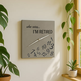 Who Cares 12.25" Wall Clock