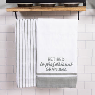 Professional Grandma Tea Towel Gift Set (2 - 20" x 28")