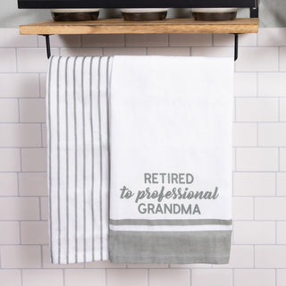Professional Grandma Tea Towel Gift Set (2 - 20" x 28")