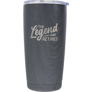 Legend 20 oz Wood Finish Stainless Steel Travel Tumbler