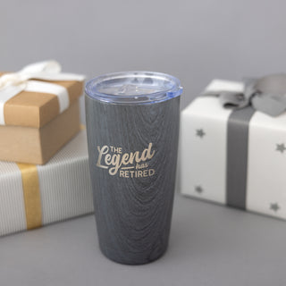 Legend 20 oz Wood Finish Stainless Steel Travel Tumbler