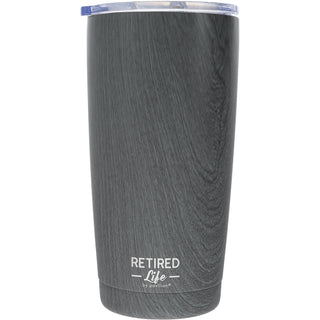 The Lake 20 oz Wood Finish Stainless Steel Travel Tumbler