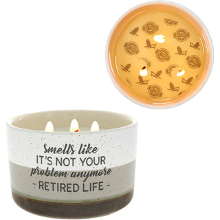 Not Your Problem 12 oz - 100% Soy Wax Reveal Triple Wick Candle Scent: Tranquility