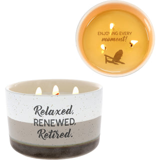 Retired 12 oz - 100% Soy Wax Reveal Triple Wick Candle
Scent: Tranquility