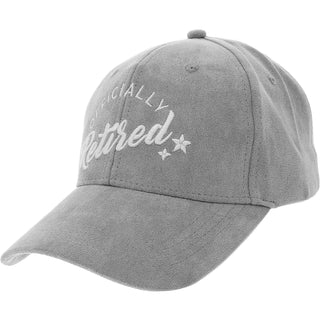 Retired Gray Adjustable Suede Hat