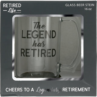 Retired Gift Boxed 16 oz Glass Stein