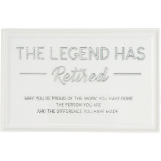 The Legend 6" x 4" Ceramic Plaque