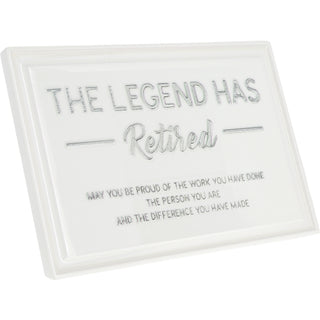 The Legend 6" x 4" Ceramic Plaque