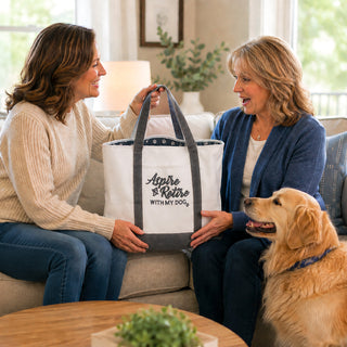With My Dog Canvas Tote Bag