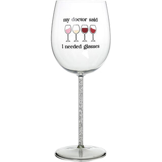 Needed Glasses Gift Boxed 17 oz Wine Glass