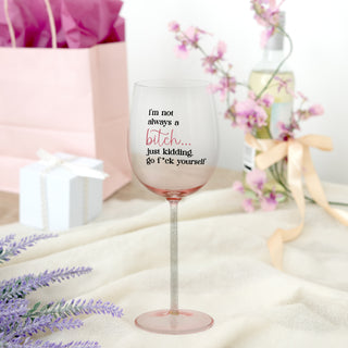 Go F*ck Yourself Gift Boxed 17 oz Wine Glass