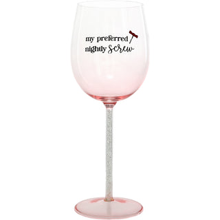 Nightly Screw Gift Boxed 17 oz Wine Glass