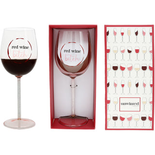 Red Wine Bitch Gift Boxed 17 oz Wine Glass