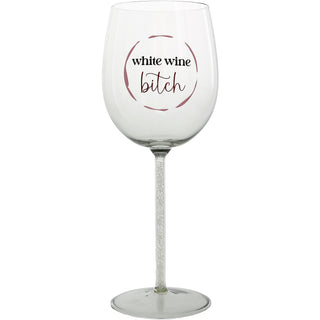 White Wine Bitch Gift Boxed 17 oz Wine Glass