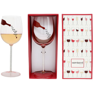 Bottled Up Gift Boxed 17 oz Wine Glass