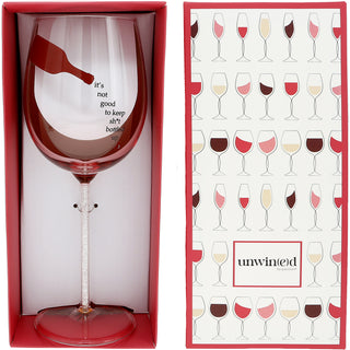 Bottled Up Gift Boxed 17 oz Wine Glass