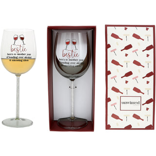 Bestie Gift Boxed 17 oz Wine Glass