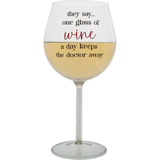 One Glass 32 oz Wine Glass