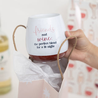 Friends and Wine 14 oz - 100% Soy Wax Reveal Candle Scent: Tranquility