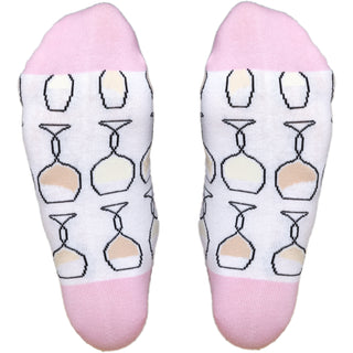 White Wine Bitch Cotton Blend Socks with Silicone Bottle Stopper