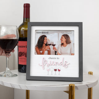 Cheers To Friends 7.75" x 8.25" Frame (Holds 6" x 4" Photo)