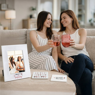 Cheers To Besties 6.5" x 8.25" Frame (Holds 4" x 6" Photo)