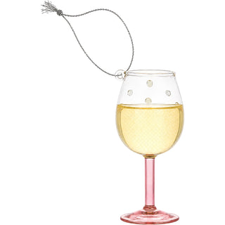 White Wine Bitch 4" Mini Wine Glass Ornament