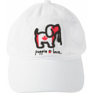 Canada White Adjustable Hat