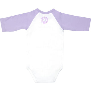 Unicorn 3/4 Length Purple Sleeve Onesie