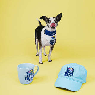 Oh My Dog! Light Blue Adjustable Hat