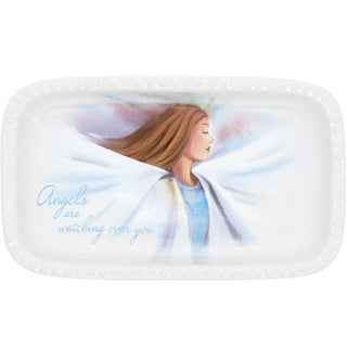 Angels 5" x 3" Keepsake Dish