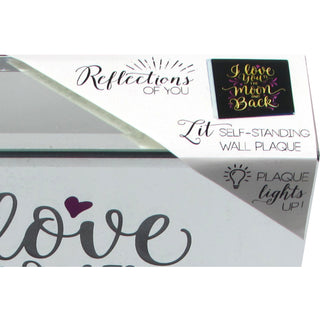 Twinkle 6" Lit-Mirrored Plaque