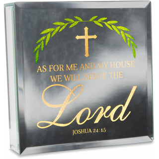 Lord 6" Lit-Mirrored Plaque